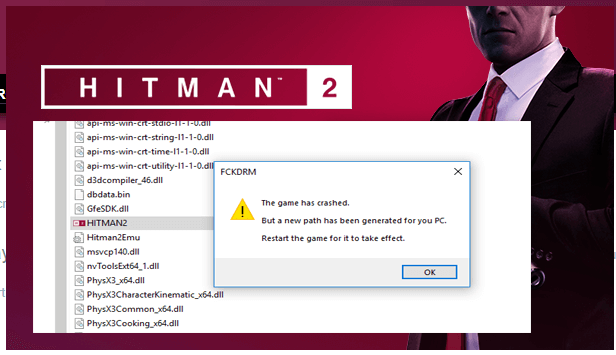 Hitman 2 Crashes on Startup