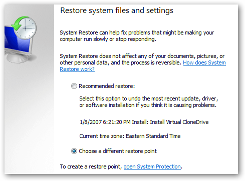 Restore System Files