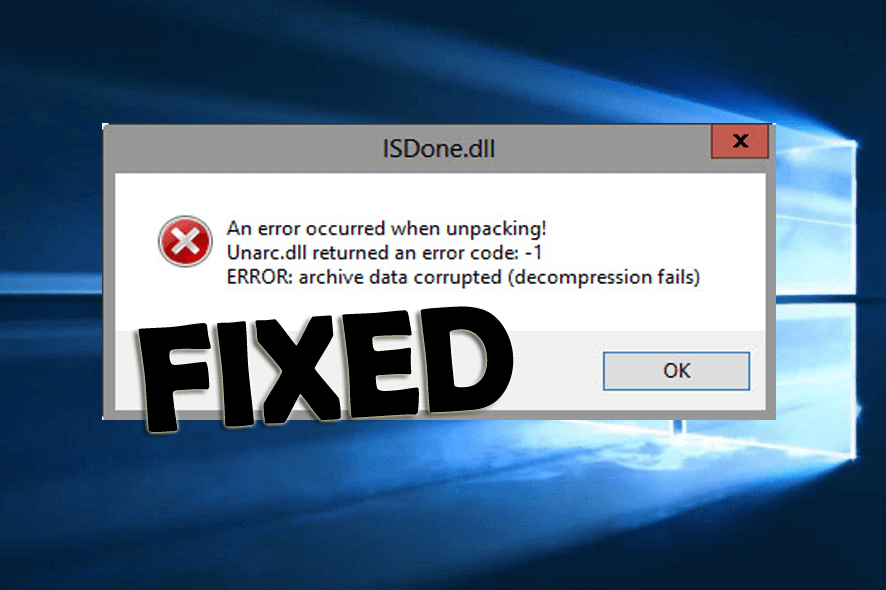 Fix Isdone.dll is missing error