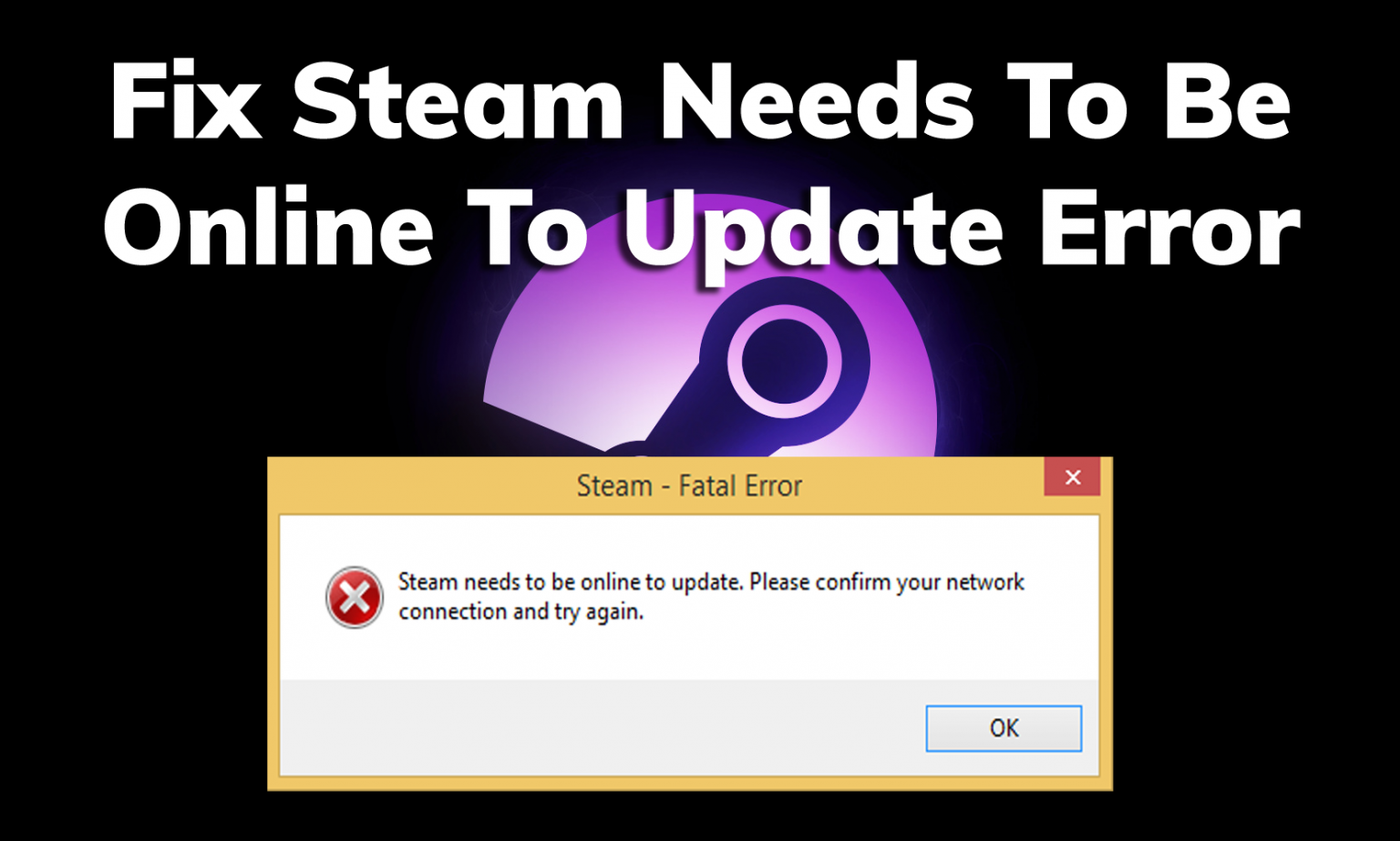 Error fatal error failed to connect with local steam client process фото 17