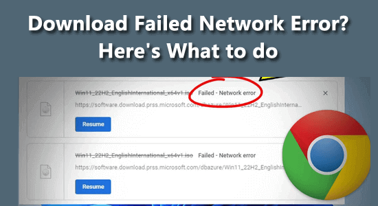 failed network error download