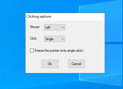 clicking options