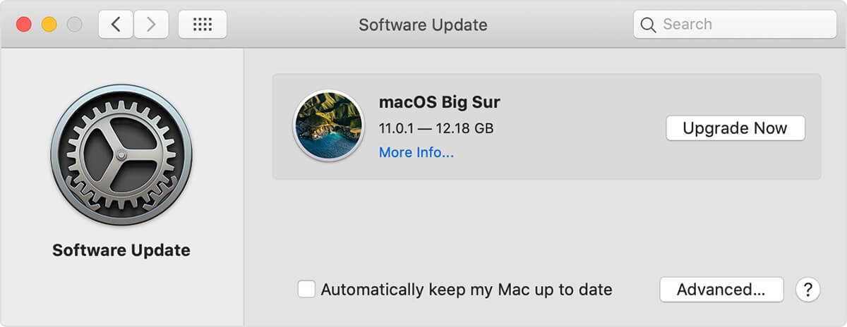 Upgrade now on Mac app store
