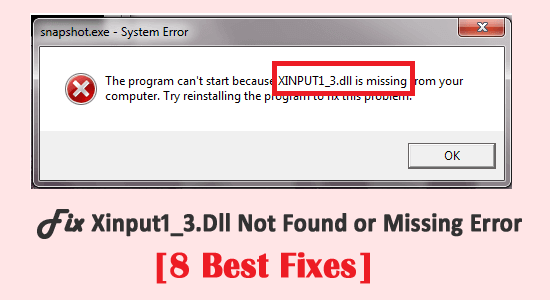 directx xinput error