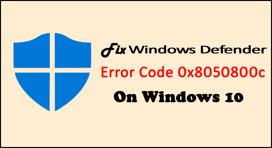 error code 0x8050800c