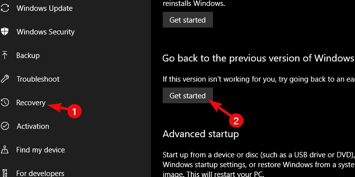 Errore di Windows update 66a