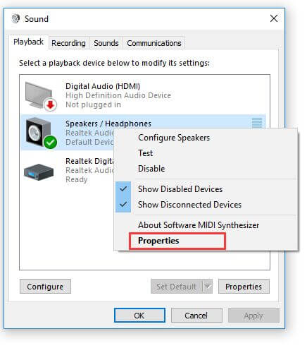 Logitech-luidsprekers werken niet op Windows 10