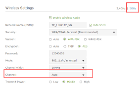 Change Router Channel Setting