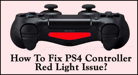 fix PS4 controller red light issue