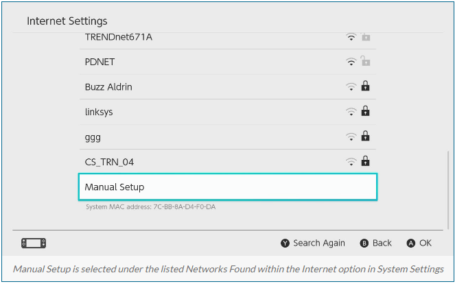 Re-Create Network Connection in nintendo 3