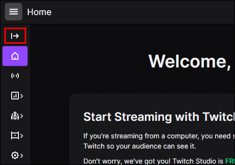 Downloading your own Twitch VODs click on arrow icon