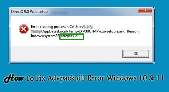 Advpack.dll Error 