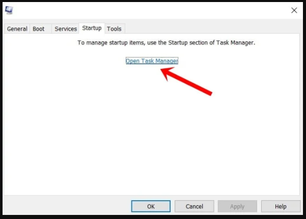 Open Task Manager.