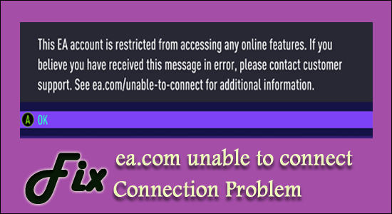 ea.com unable to connect