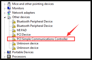Controlador PCI Simple Communications Controller