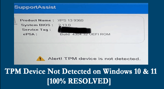 TPM Device Not Detected 