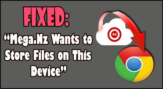 Mega.Nz Wants to Store Files on This Device