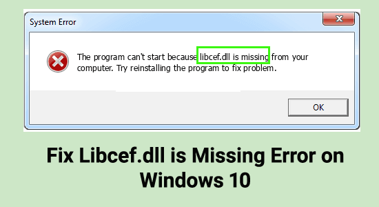 libcef.dll is missing