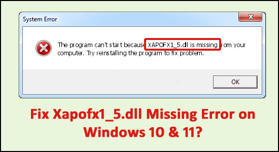 xapofx1_5.dll missing error