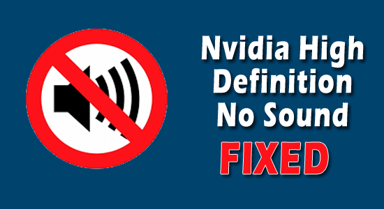 Nvidia high definition audio no sound