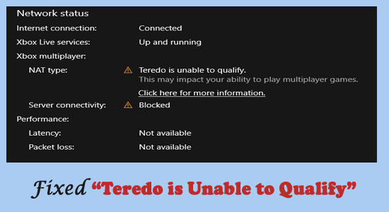 Teredo is Unable to Qualify Error