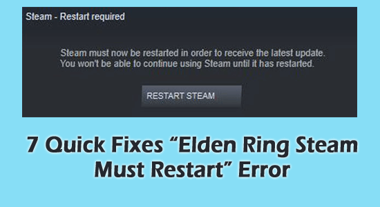 Elden Ring Steam must restart loop 