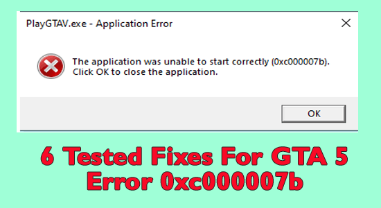 GTA V Error Code 0xc000007b 