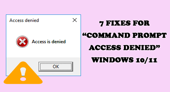 Command Prompt Access Denied