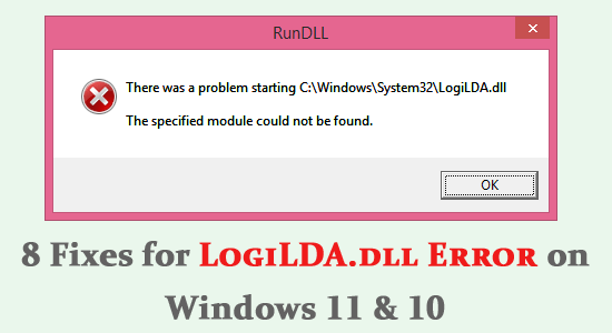 LogiLDA.dll not found Error
