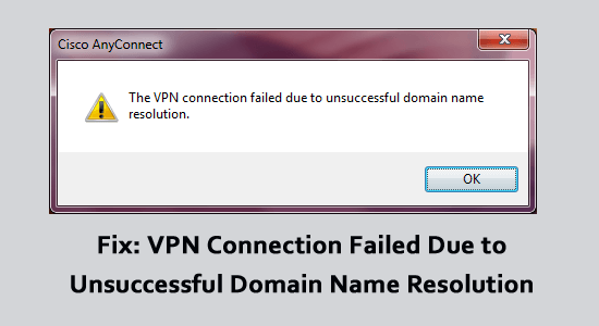 aventail vpn connection failed reason