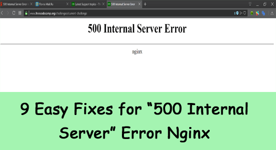 Nginx 500 Internal Server Error Archives Fix PC Errors