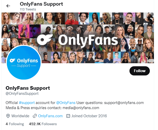 OnlyFans Internal Error