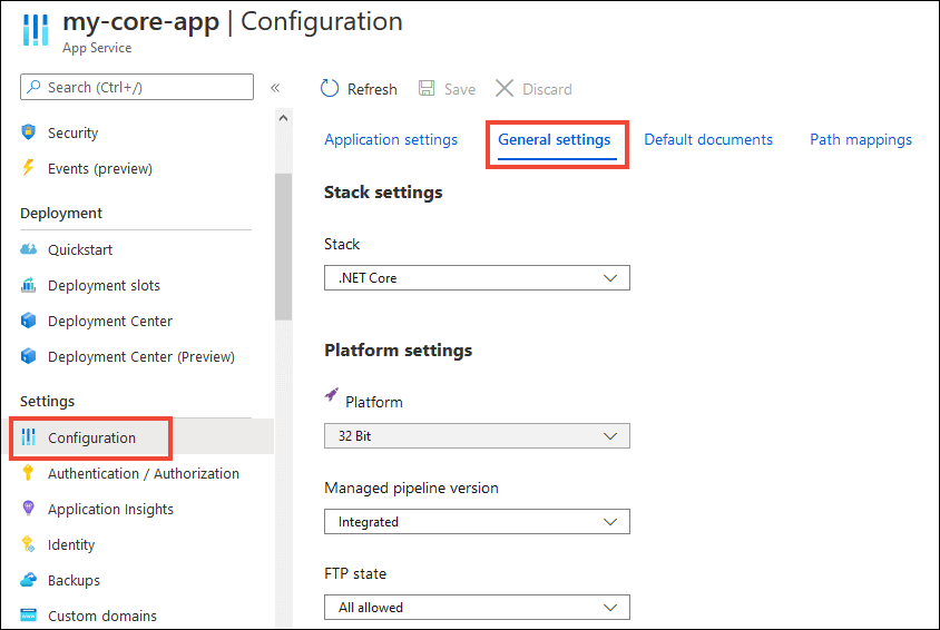 error displaying your content Azure