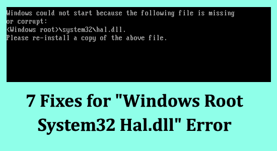 windows root system32 hal.dll