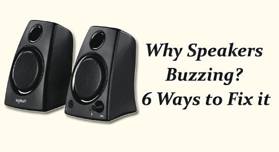 speakers buzzing